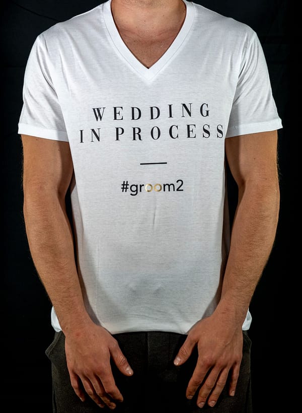 Love Box camisetas dúo "Wedding in process"