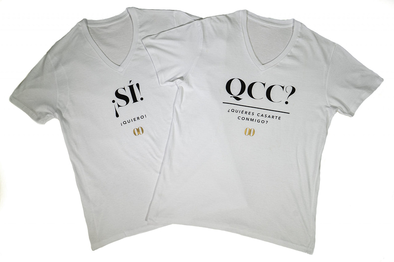 Love Box camisetas Pedida de Mano "QCC"