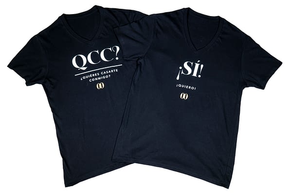 Love Box camisetas Pedida de Mano "QCC"