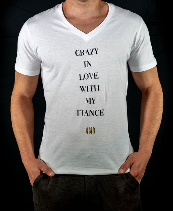 Camiseta "Crazy in love with my fiancé"
